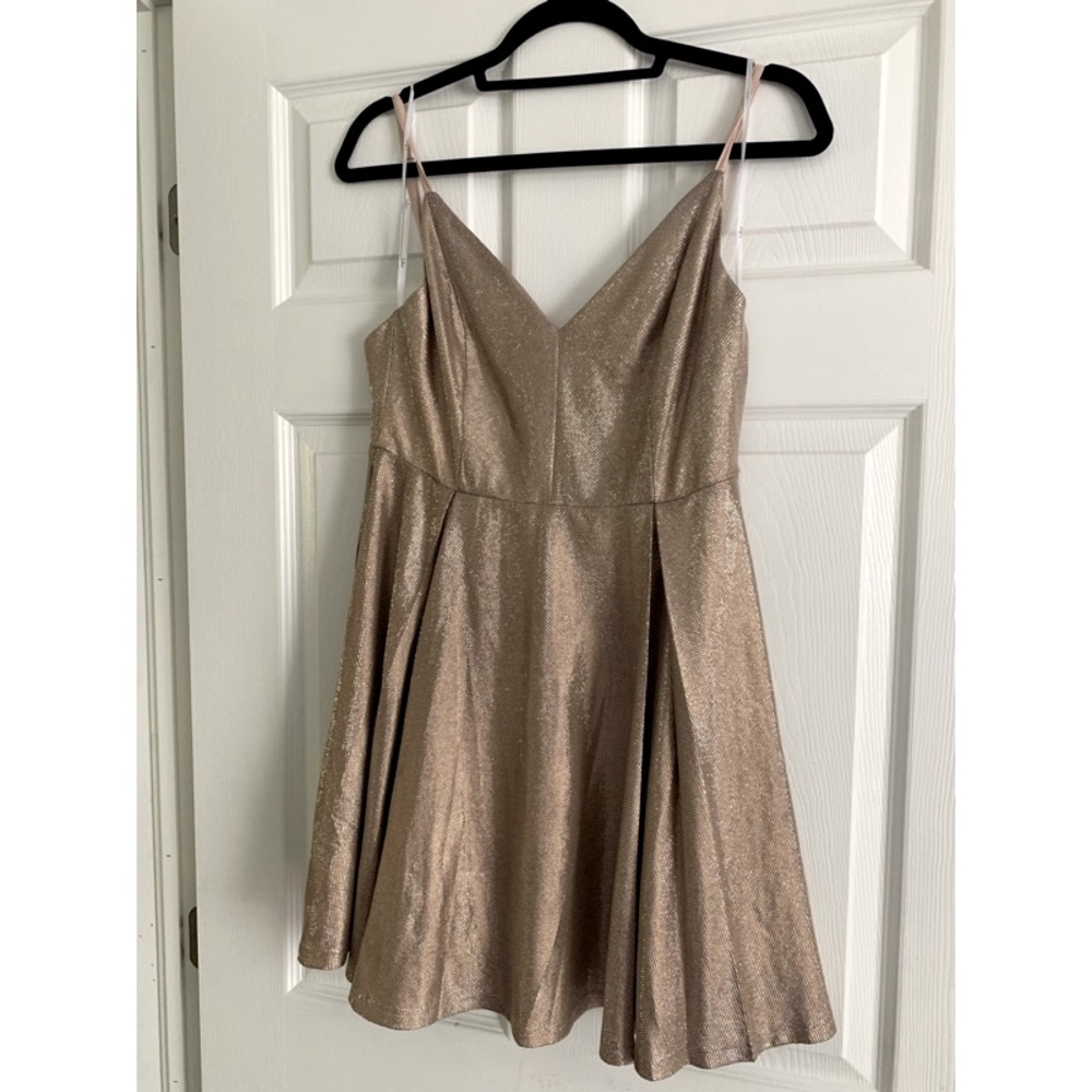 Lulu’s Gold Mini Dress